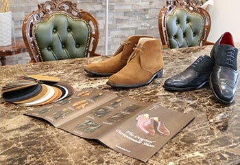 熊本オーダーシューズ_革選び